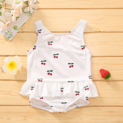 Jolie maillot de bain d'été pour bébé fille - Maillot sans manches
