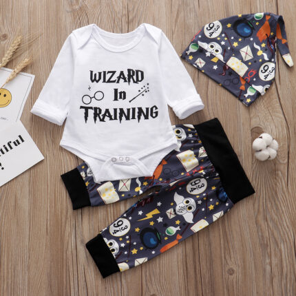 Ensemble trois pièces 100 % Coton pour bébés