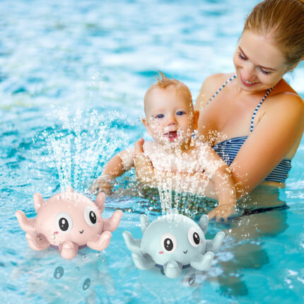 Jouets poulpe pulvérisateur d'eau pour bébé