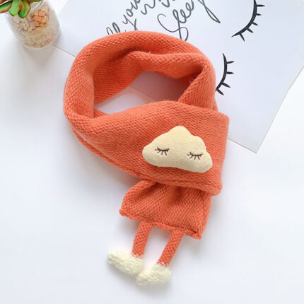 Petite écharpe en coton de couleur unie pour enfants