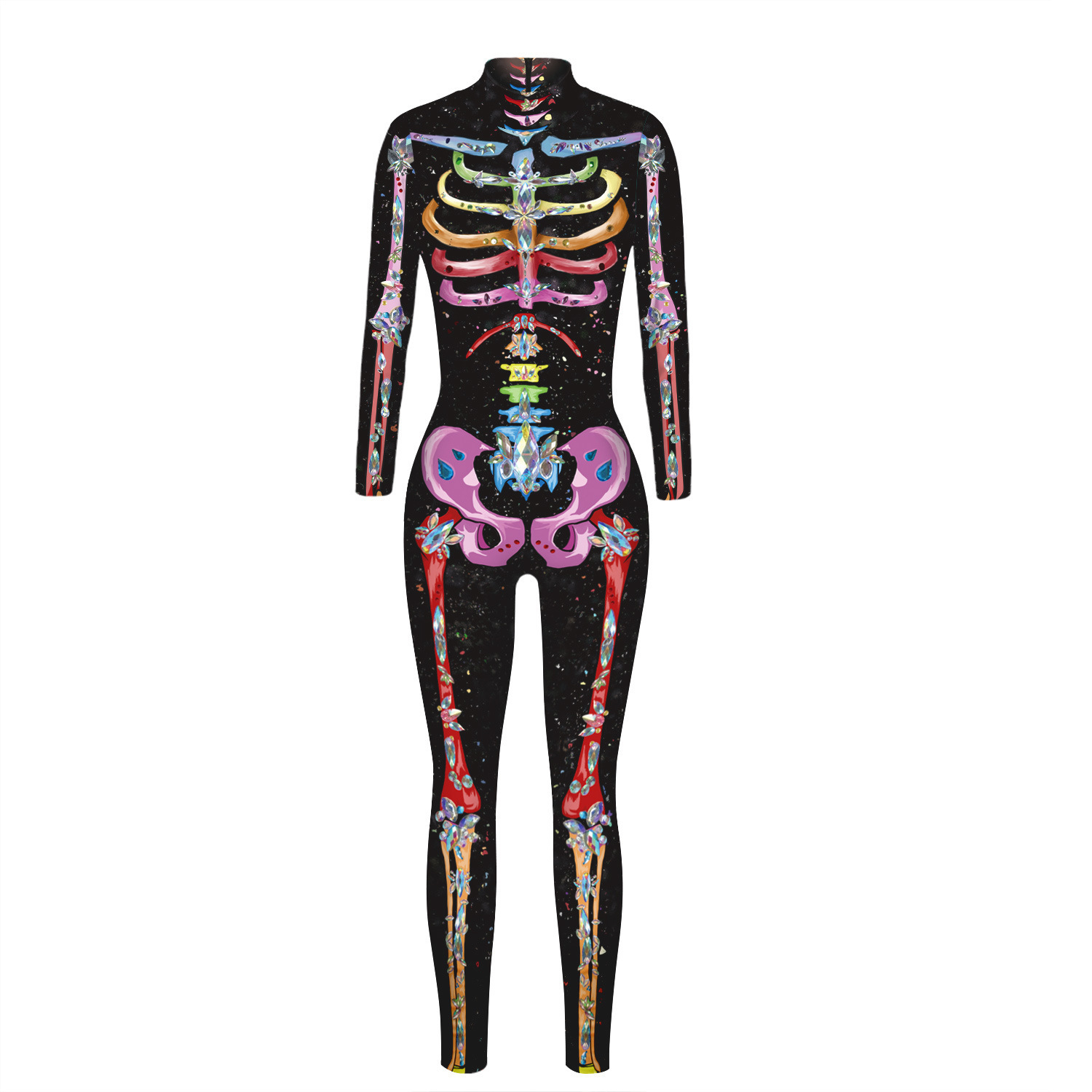 Combinaisons/ déguisements squelettes humain pour Halloween - 3 Style - L