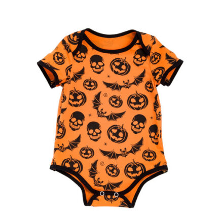 Barboteuses Halloween de bébé en coton